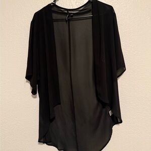 HeartSoul Elegant Black Sheer Top